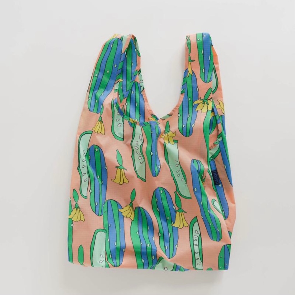 Standard Reusable Baggu bag in style “Cucumbers”!